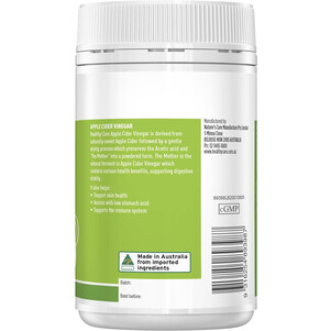 (PRE ORDER) Healthy Care Apple Cider Vinegar 120 Tablets shelf life 2yrs